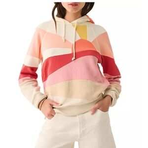 Faherty Women’s Soleil Hoodie in Canyon Lands Pullover Coastal- Size Medium-$48